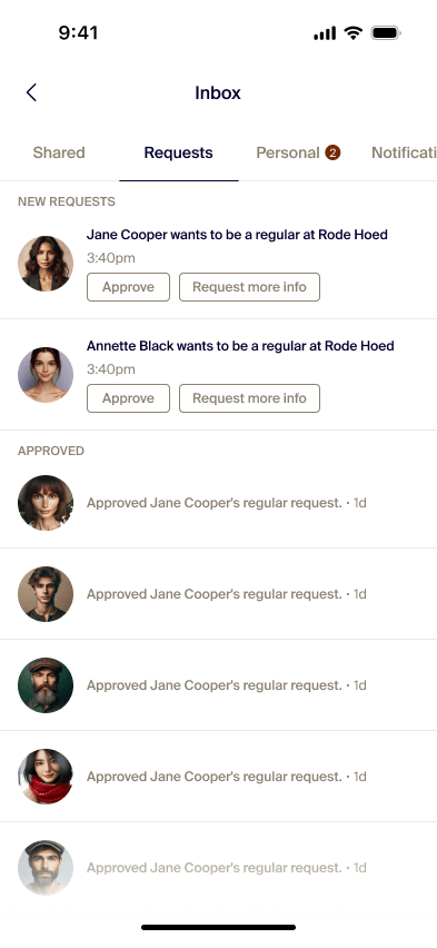 Corner Table: Regular requests to approve