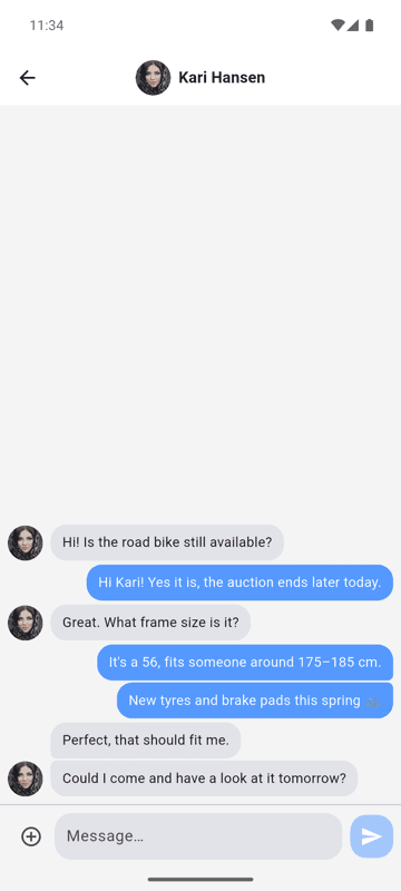 GiBud: Chat with a buyer
